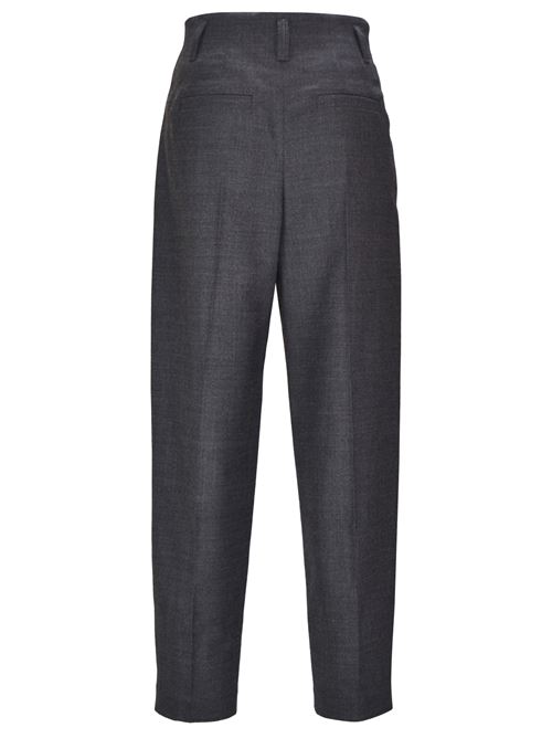 Dark grey virgin wool pants BRUNELLO CUCINELLI | MB116P8682C001